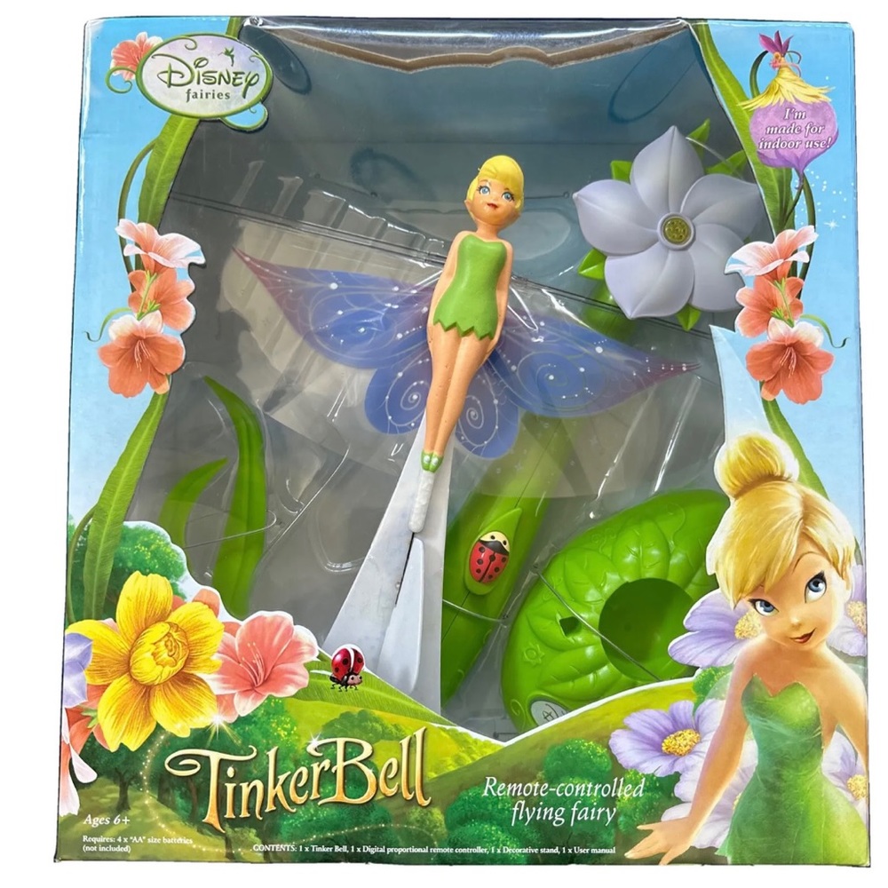 Disney Fairies Tinkerbell Remote Controlled Flying Fairy RARE Vintage 2008 NIB
